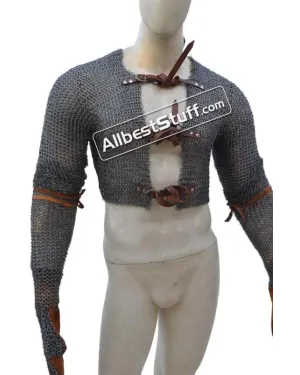 Flat Riveted 8 mm Maille Voider Closed Chest & Arm Coverage